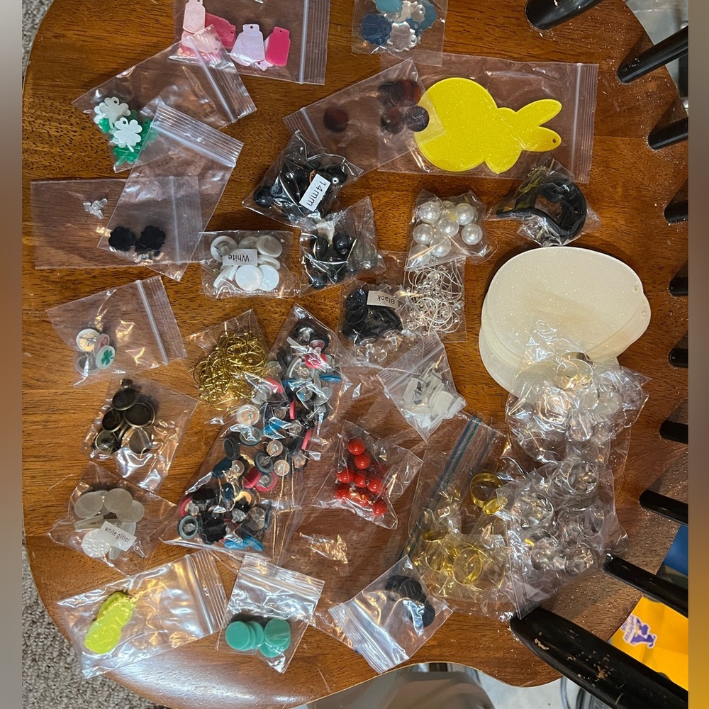 Lot of jewelry making supplies